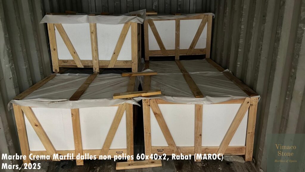 Crema Marfil marble slabs