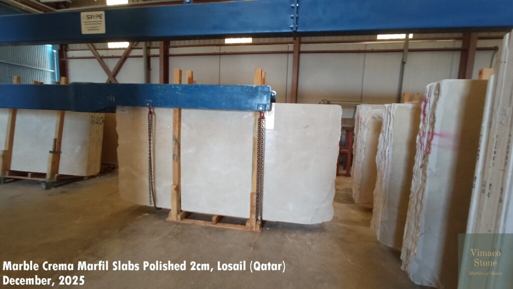 MARBLE CREMA MARFIL SLABS POLISHED 2CM