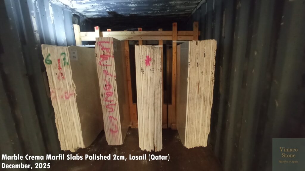 MARBLE CREMA MARFIL SLABS POLISHED 2CM