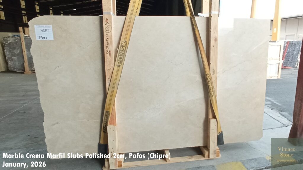 CREMA MARFIL SLABS POLISHED 2CM GOOD QUALITY