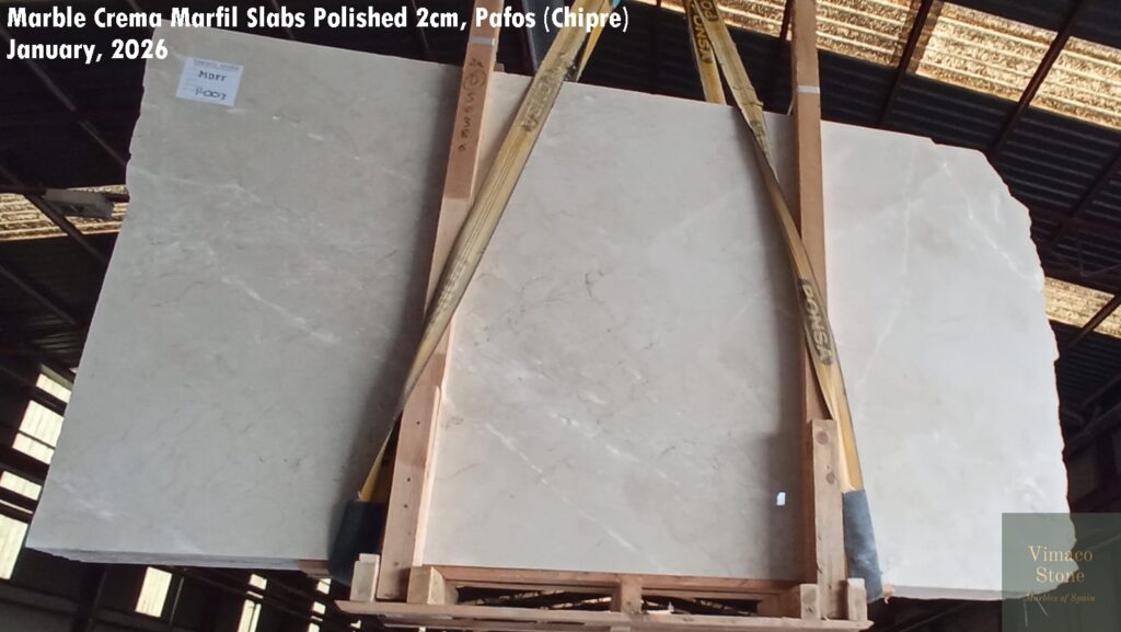 CREMA MARFIL SLABS POLISHED 2CM GOOD QUALITY