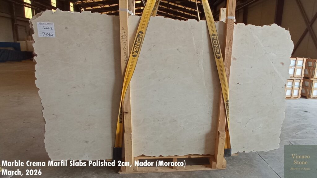 Crema Marfil marble polished 2cm