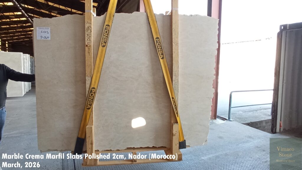 Crema Marfil marble polished 2cm