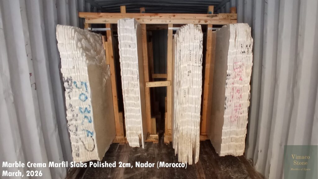 Crema Marfil marble polished 2cm