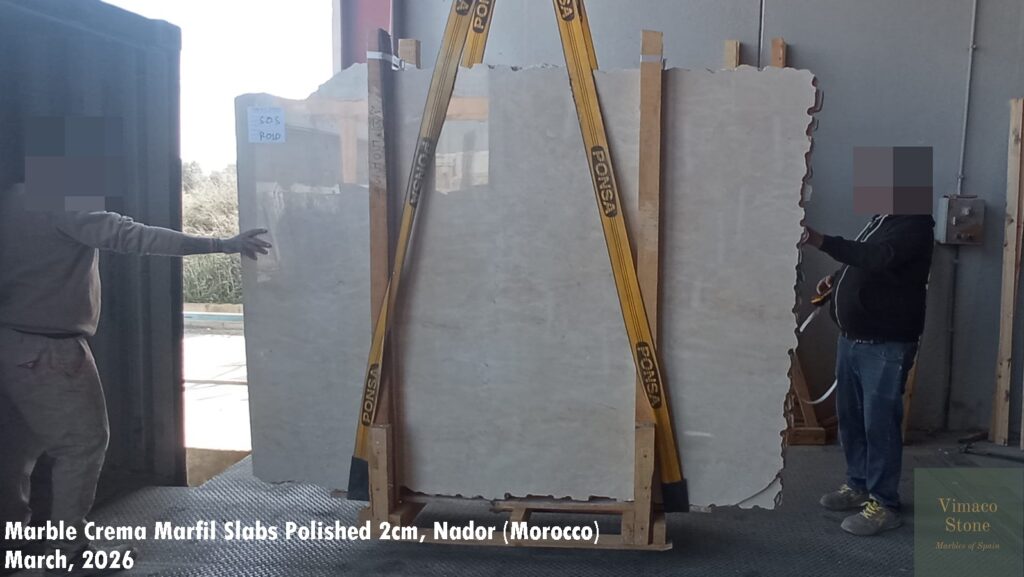 Crema Marfil marble polished 2cm