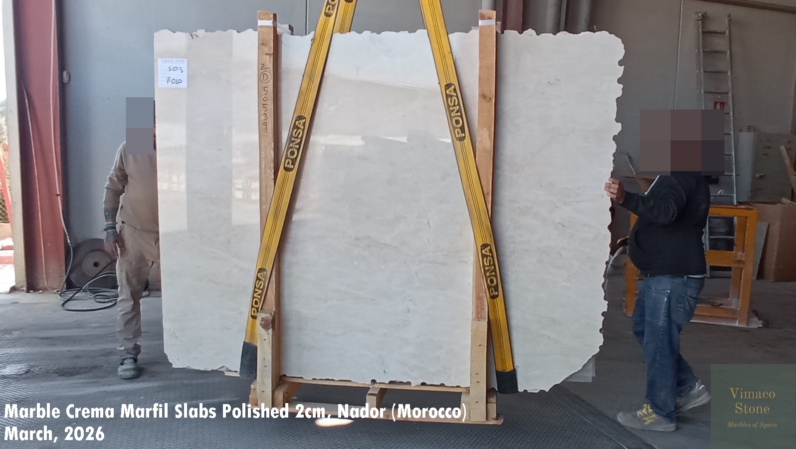 Crema Marfil marble polished 2cm