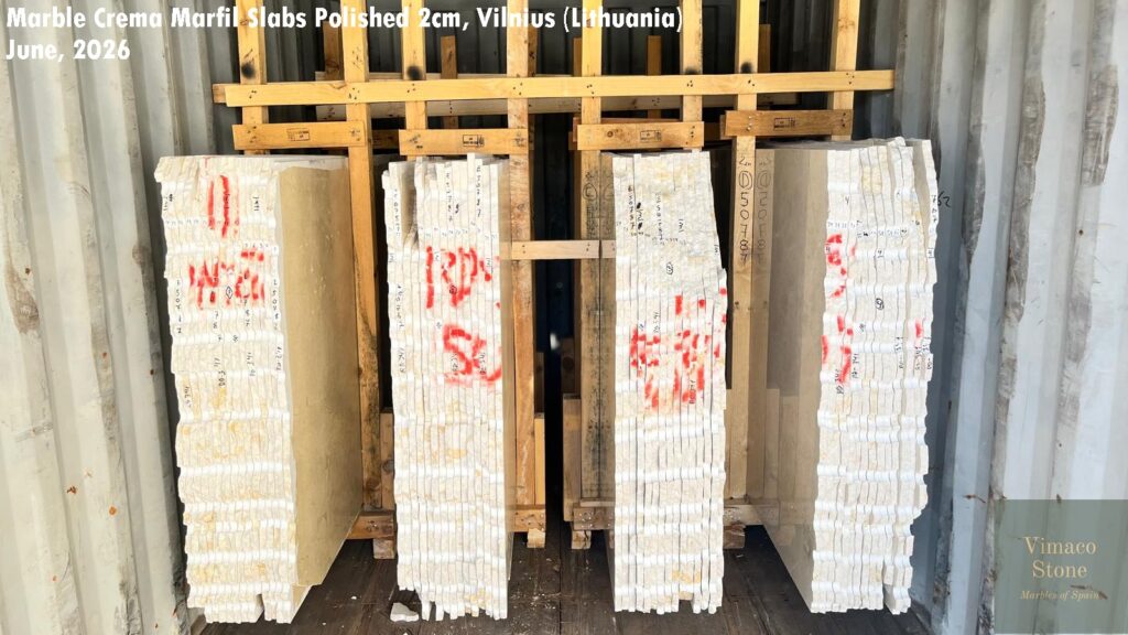 MARBLE CREMA MARFIL SLABS POLISHED 2CM