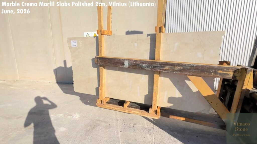 MARBLE CREMA MARFIL SLABS POLISHED 2CM