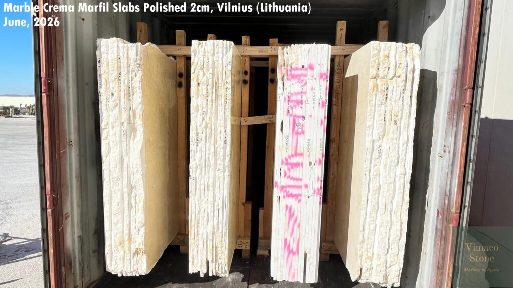MARBLE CREMA MARFIL SLABS POLISHED 2CM