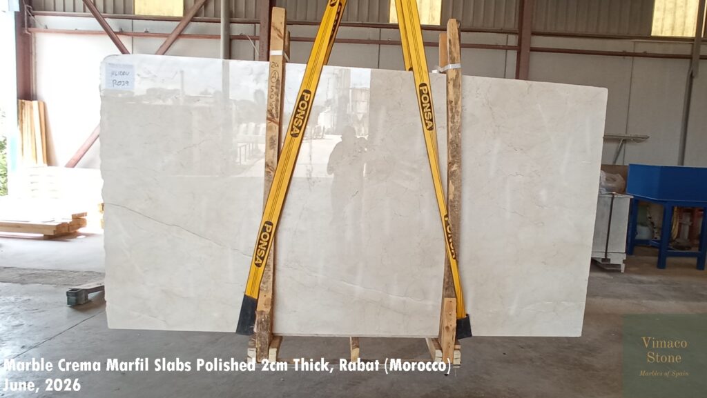 MARBLE CREMA MARFIL SLABS POLISHED 2CM