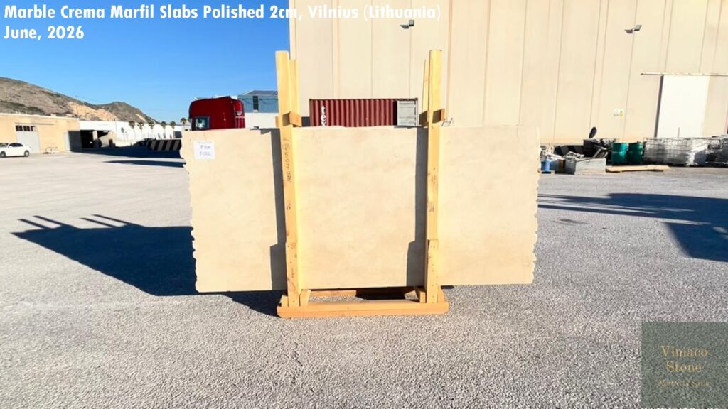 MARBLE CREMA MARFIL SLABS POLISHED 2CM