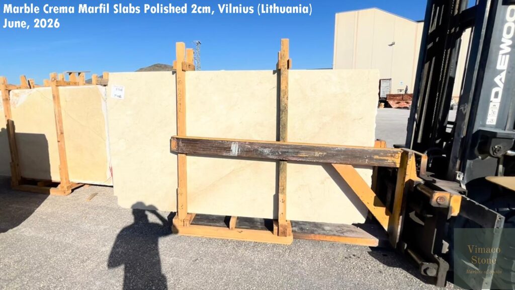MARBLE CREMA MARFIL SLABS POLISHED 2CM