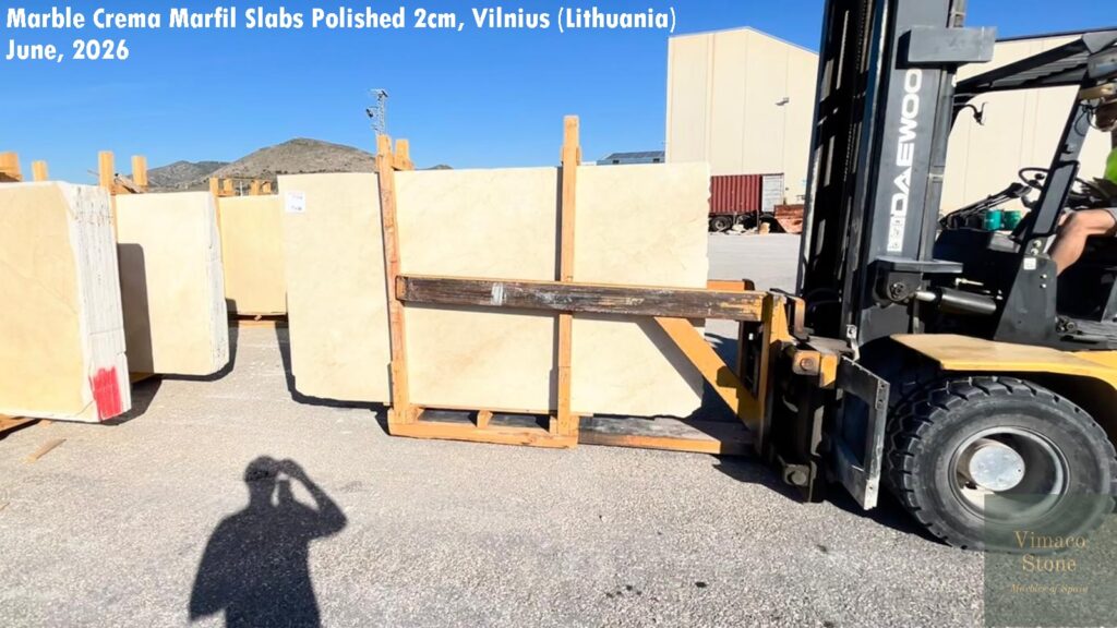 MARBLE CREMA MARFIL SLABS POLISHED 2CM