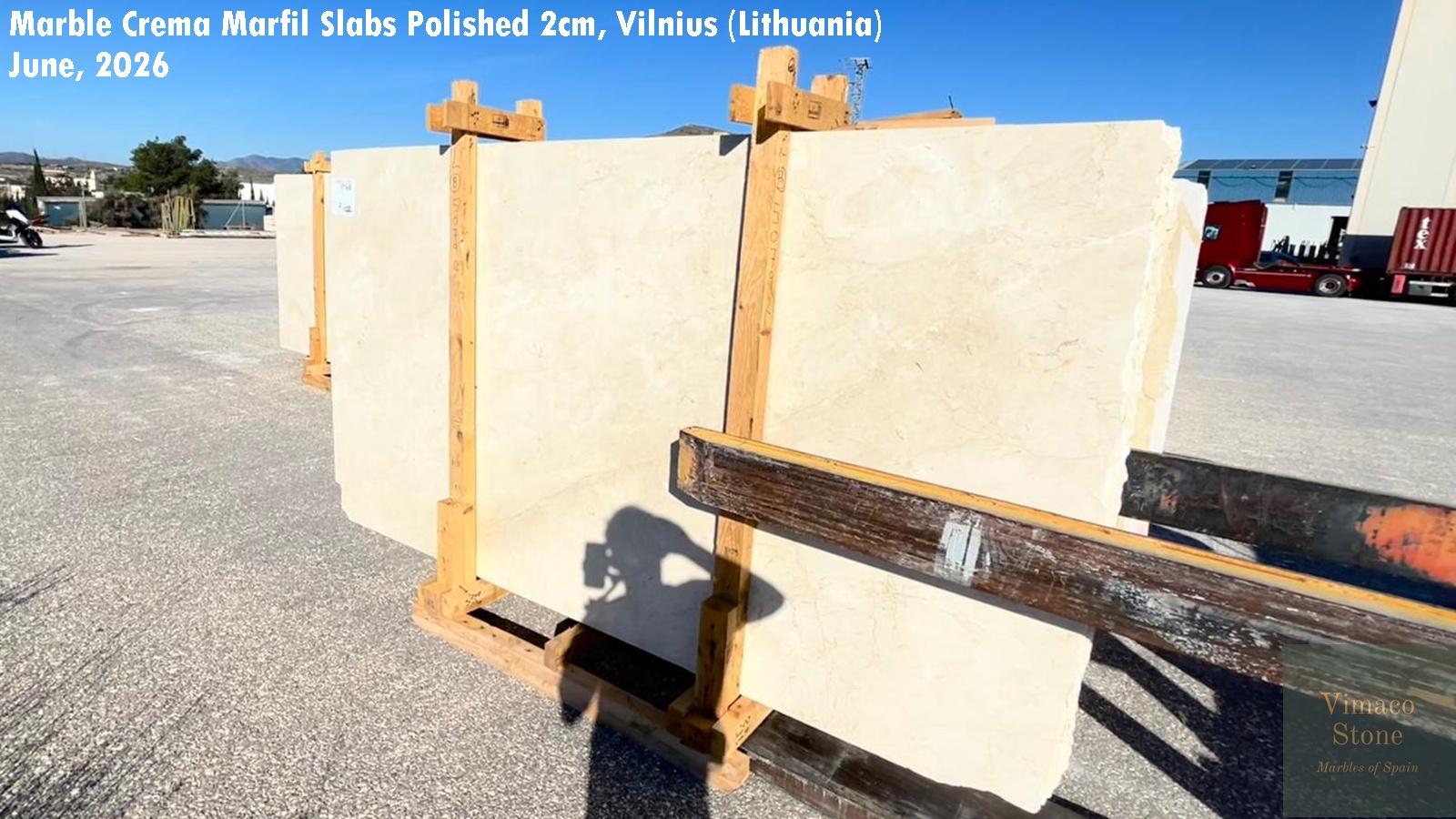 MARBLE CREMA MARFIL SLABS POLISHED 2CM