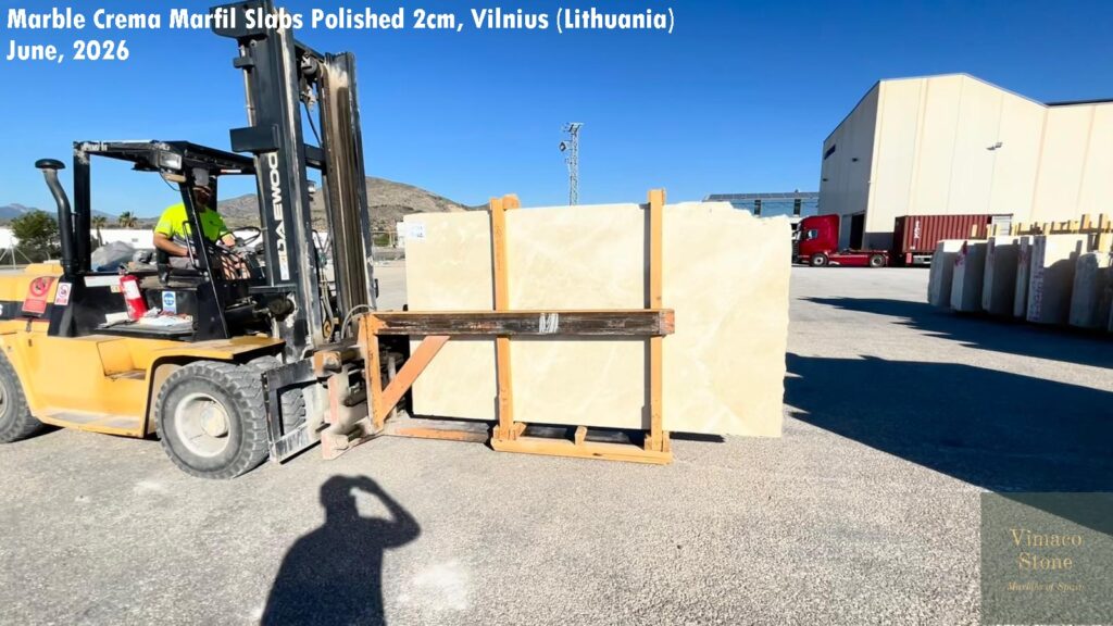 MARBLE CREMA MARFIL SLABS POLISHED 2CM