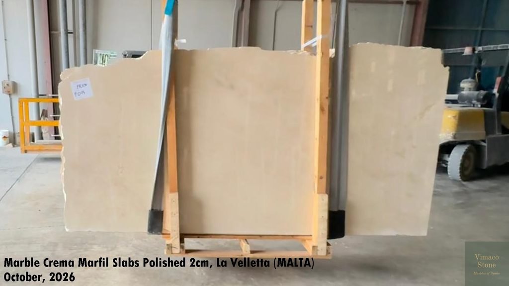 MARBLE CREMA MARFIL SLAB POSLISHED (8)