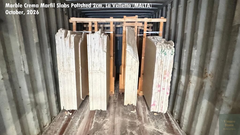 MARBLE CREMA MARFIL SLAB POSLISHED (8)