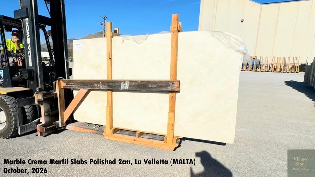 MARBLE CREMA MARFIL SLAB POSLISHED (8)