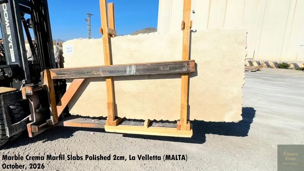 MARBLE CREMA MARFIL SLAB POSLISHED (8)