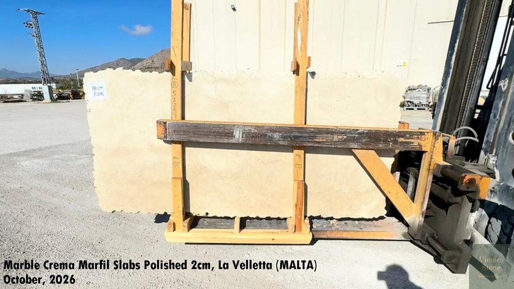 MARBLE CREMA MARFIL SLAB POSLISHED (8)
